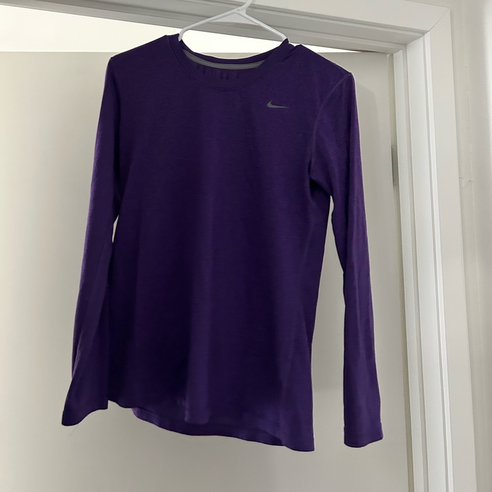 Nike purple longsleeve dri fit